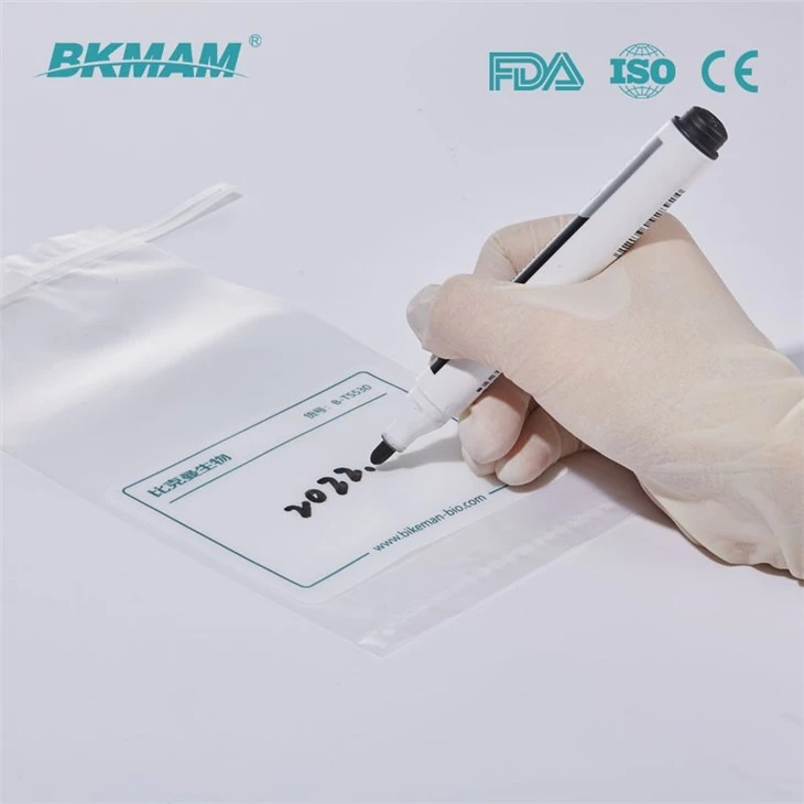 Sampling Bag With Wire Closure